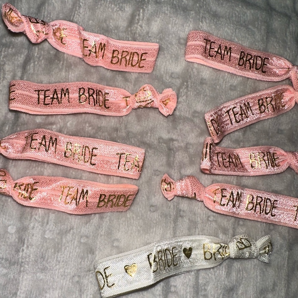 Bachelorette Team Bride Hairties Handmade